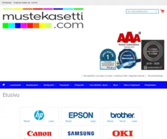 Mustekasetti.com(Mustekasettien ja tulostimien erikoiskauppa vuodesta 1996) Screenshot