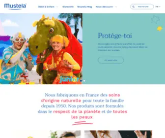 Mustela.be(Cosmétiques naturels & soins de peau pour bébé et femme enceinte) Screenshot