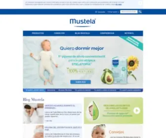 Mustela.es(Cosméticos naturales y cuidados para la piel del bebé y la embarazada) Screenshot