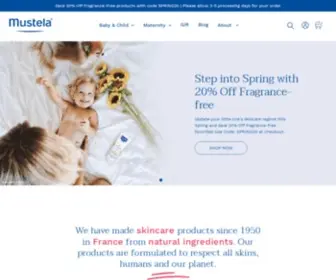 Mustelausa.com(The skincare expert for babies and mothers to be) Screenshot