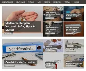 Muster-Formular.de(Vorlagen und Formulare) Screenshot