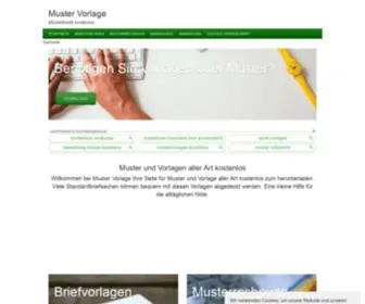 Muster-Vorlage.com(Holen Sie sich unsere kostenlose Vorlagen) Screenshot