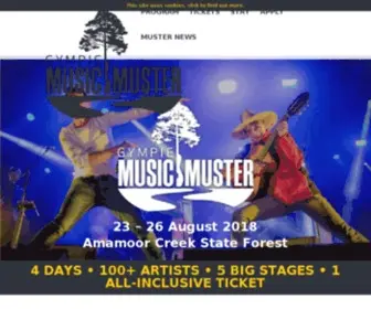Muster.com.au(The Gympie Music Muster) Screenshot