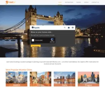Mustgo.com(Travel Agency for Flight and Hotel Reservations) Screenshot