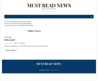 Mustreadnews.com(Mustreadnews) Screenshot