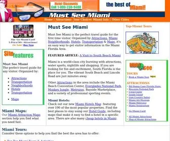 Mustseemiami.com(Miami Travel) Screenshot