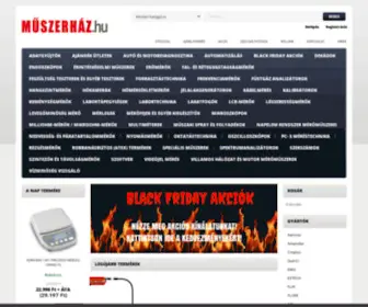 Muszerhaz.hu(Műszerház) Screenshot