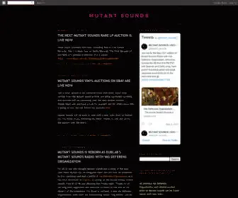 Mutant-Sounds.blogspot.com(MUTANT SOUNDS) Screenshot