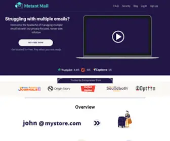 Mutantmail.com(Single Mailbox for All Email IDs) Screenshot