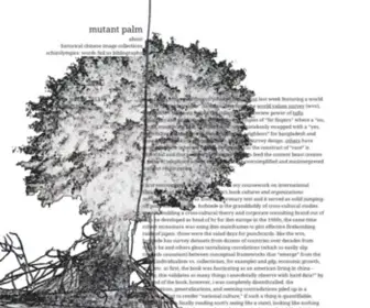 Mutantpalm.org(Formerly Musing Under The Tenement Palm) Screenshot
