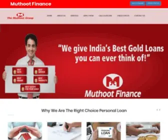 Muthootfinance.cc(Muthoot Finance) Screenshot