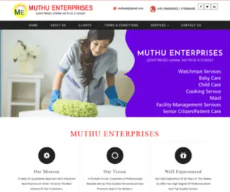 Muthuenterprises.net(Maid Service in Aminjikarai) Screenshot