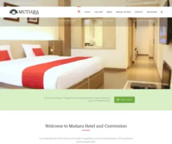 Mutiarahotel.com(Mutiara Hotel and Convention Bandung) Screenshot