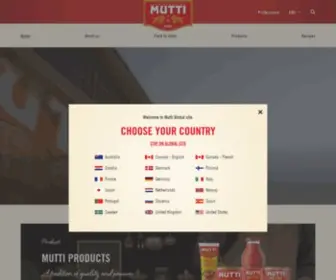 Mutti-Parma.com(Mutti Pomodoro) Screenshot