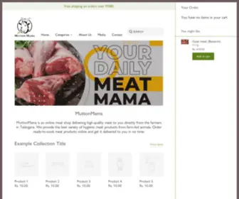 Muttonmama.com(Buy Meat Online) Screenshot