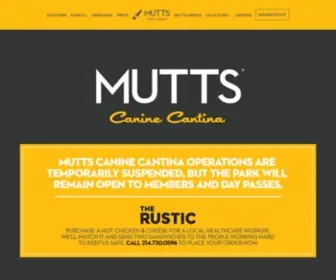 Muttscantina.com(MUTTS Canine Cantina®) Screenshot