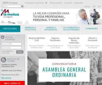 Mutua-Ingenieros.com(Grupo La Mutua de los Ingenieros) Screenshot