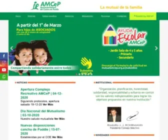 Mutualamcep.org.ar(Sitio Web oficial de Mutual AMCEP) Screenshot