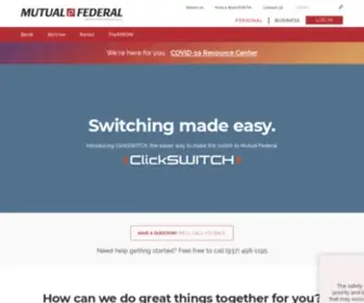 Mutualbancorp.com(Mutual Federal) Screenshot