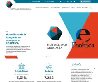 Mutualidadabogacia.com(Mutualidad de la abogacía) Screenshot