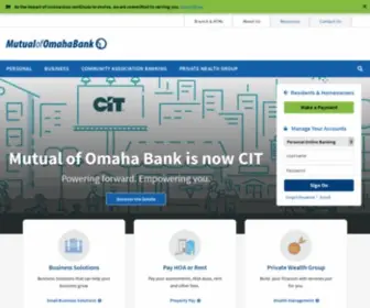 Mutualofomahabank.com(CIT Bank) Screenshot
