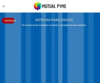 Mutualpyme.com(Organización para una Economía en Manos de a Gente) Screenshot