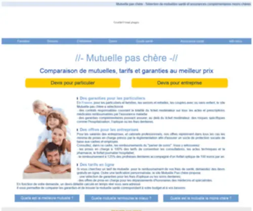 Mutuelle-Pas-Chere.pro(Mutuelle pas cher) Screenshot