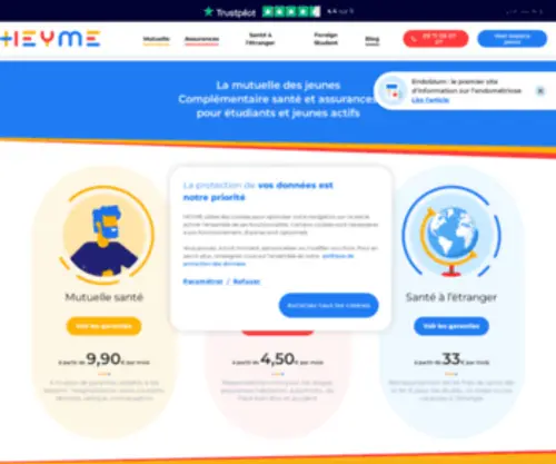 Mutuelle-Sem.fr(Assurance santé des étudiants étrangers) Screenshot