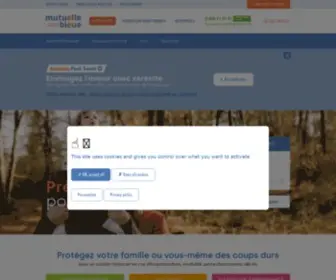 Mutuellebleue.fr(Mutuelle Santé et Prévoyance) Screenshot
