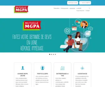 MutuellemGpa.com(Mutuelle MGPA Martinique Guadeloupe Antilles Guyane) Screenshot