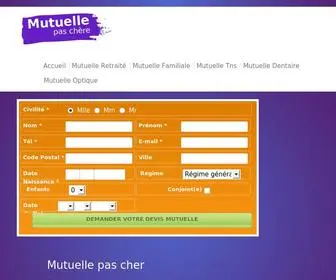 Mutuelles-Pas-Chere.com(Dabord) Screenshot