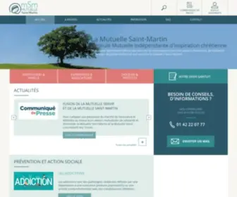 Mutuellesaintmartin.fr(La mutuelle indépendante d'inspiration chrétienne) Screenshot