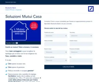 Mutuicasadb.it(Soluzioni Mutui Casa Deutsche Bank) Screenshot