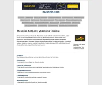 Muunnin.com(Muuntaa) Screenshot