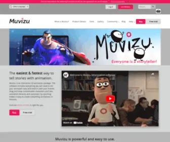Muvizu.com(Muvizu is an easy to use software application) Screenshot