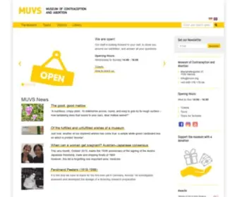 Muvs.org(Museum für Verhütung und Schwangerschaftsabbruch) Screenshot