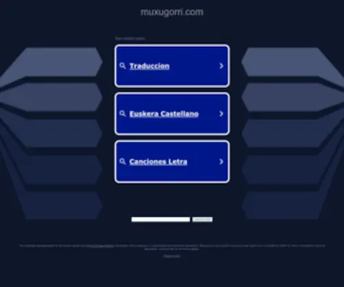 Muxugorri.com(Bienvenidos a Muxugorri) Screenshot
