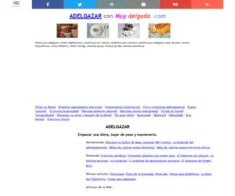Muydelgada.com(Muy delgada .com) Screenshot