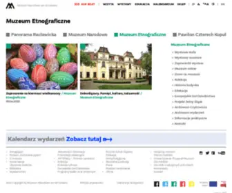 Muzeumetnograficzne.pl(Muzeum Etnograficzne) Screenshot