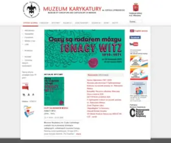 Muzeumkarykatury.pl(Muzeum Karykatury im. Eryka Lipińskiego) Screenshot