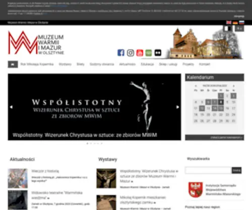 Muzeum.olsztyn.pl(Muzeum Warmii i Mazur w Olsztynie) Screenshot