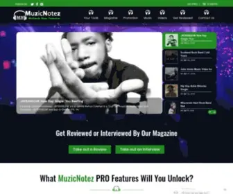 Muzicnotez.com(Worldwide Music Promotion) Screenshot
