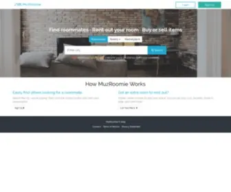 Muzroomie.com(Find roommates and rooms to rent in your desired city. MuzRoomie) Screenshot