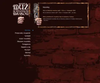 Muzsezeleznoumaskou.cz(Muž se železnou maskou) Screenshot
