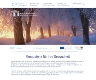 MV-Baederverband.de(Kompetenz für Ihre Gesundheit) Screenshot