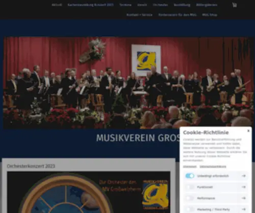 MV-Grosswelzheim.de(Musikverein Großwelzheim) Screenshot