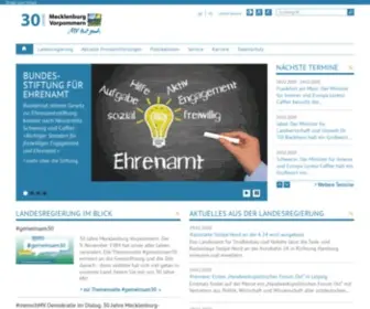 MV-Regierung.de(Regierungsportal M) Screenshot