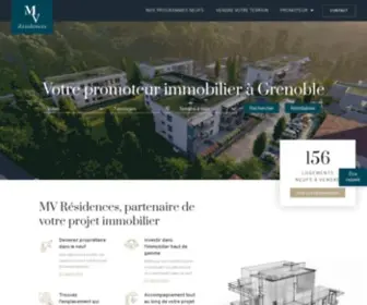 MV-Residences.com(Votre promoteur immobilier à Grenoble) Screenshot