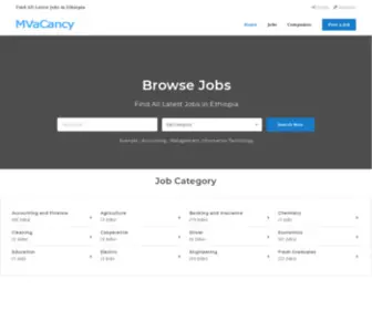 Mvacancy.com(Jobs in Ethiopia) Screenshot