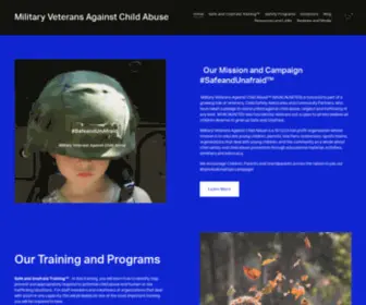 Mvacaunited.org(Military Veterans Against Child Abuse) Screenshot